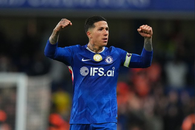 Selebrasi Enzo Fernandez