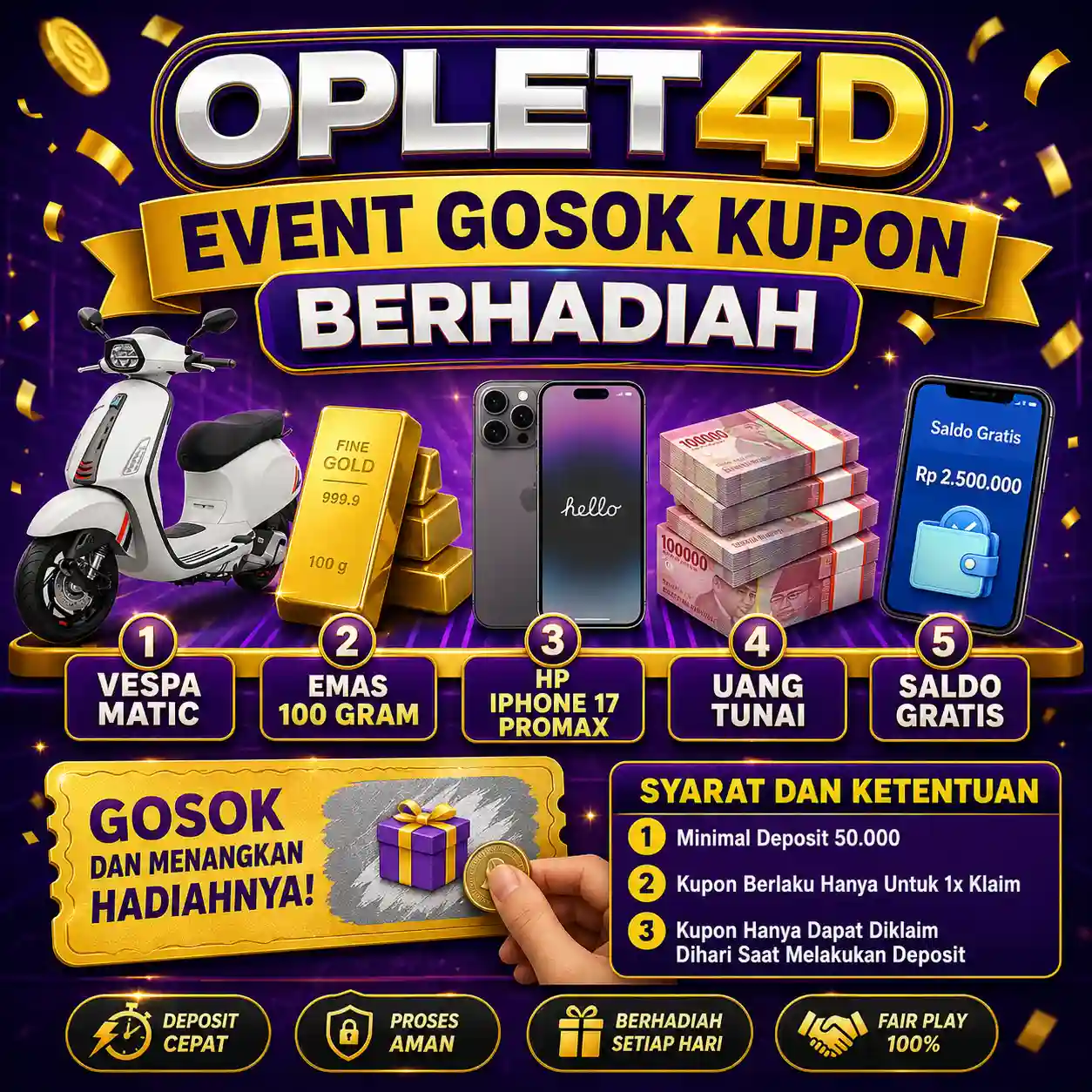 Event Gosok Kupon OPLET4D