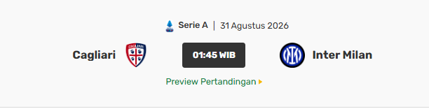 Jadwal Pertandingan Selanjutnya Inter Milan