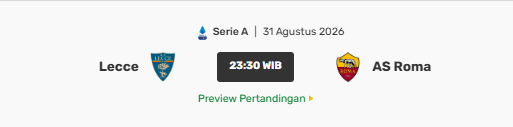 Pertandingan AS Roma vs Fiorentina