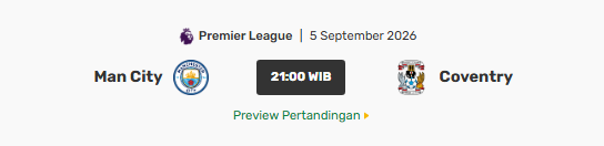 Suasana pertandingan Crystal Palace vs Manchester City babak kedua