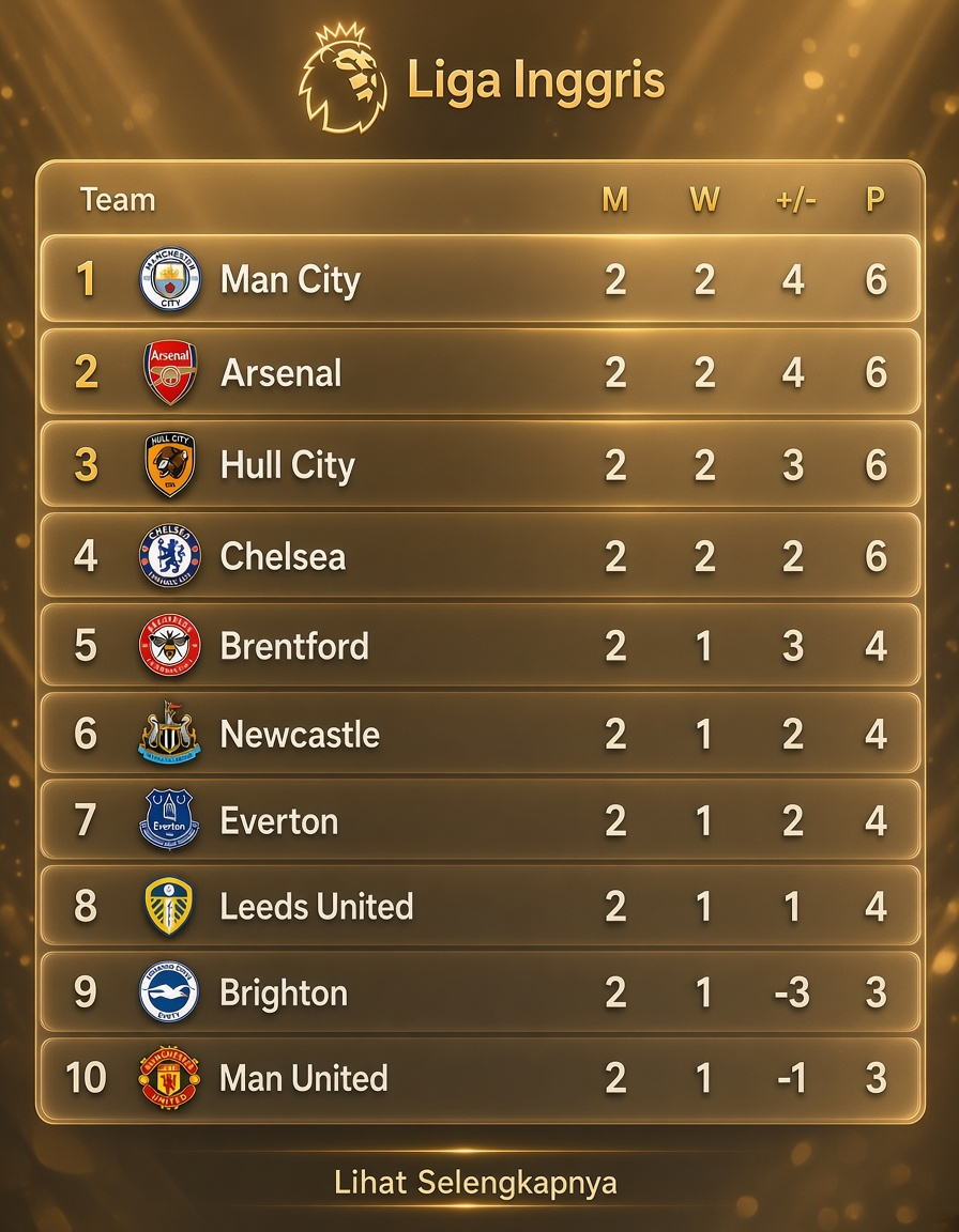 Klasemen Premier League